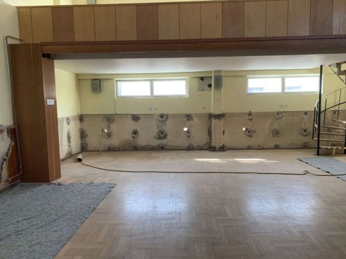 Průběh rekonstrukce kulturního domu v Podolí - 17.12.2021