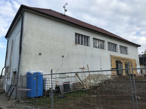 Průběh rekonstrukce kulturního domu v Podolí - 17.12.2021