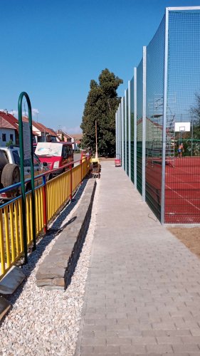 Obnova sportovního hřiště na Záhummí - průběh prací - 8.8.2022