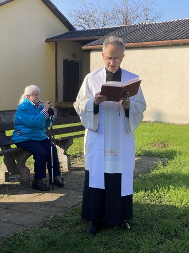 Svěcení obnoveného kříže v Podolí - 13.11.2022