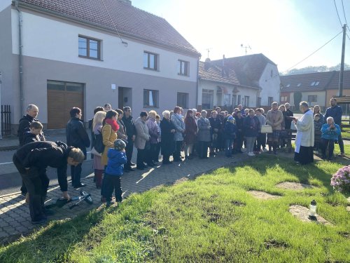 Svěcení obnoveného kříže v Podolí - 13.11.2022