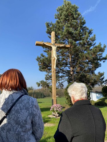 Svěcení obnoveného kříže v Podolí - 13.11.2022