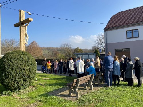 Svěcení obnoveného kříže v Podolí - 13.11.2022