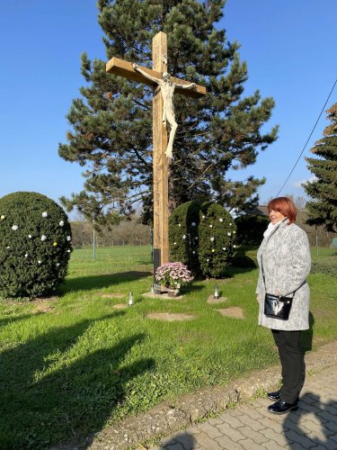 Svěcení obnoveného kříže v Podolí - 13.11.2022