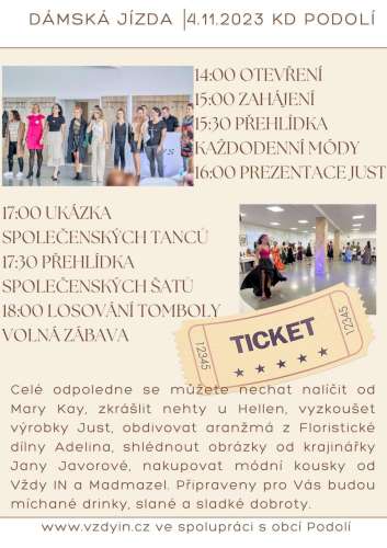 Dámská jízda - 4.11.2023